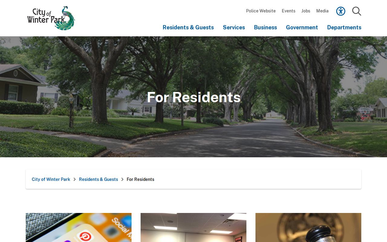 Winter Park city directory and resident records links