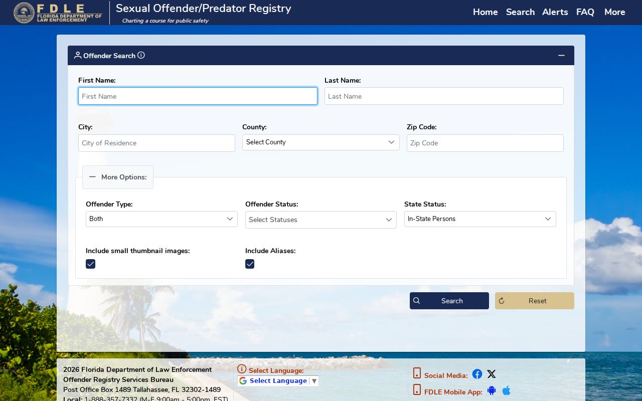 Florida registry search for the Winter Park residents directory