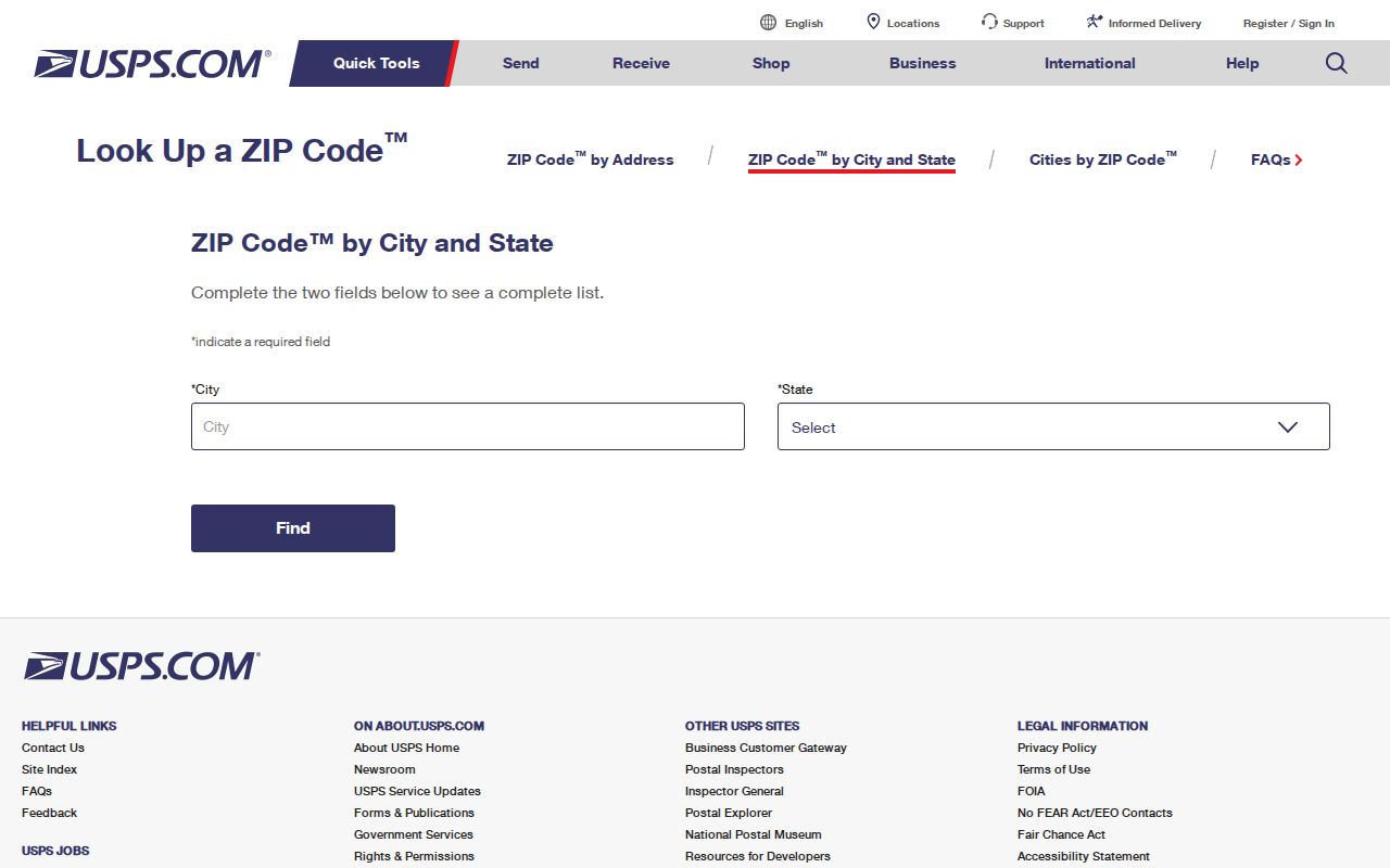 Winter Park ZIP code directory USPS lookup