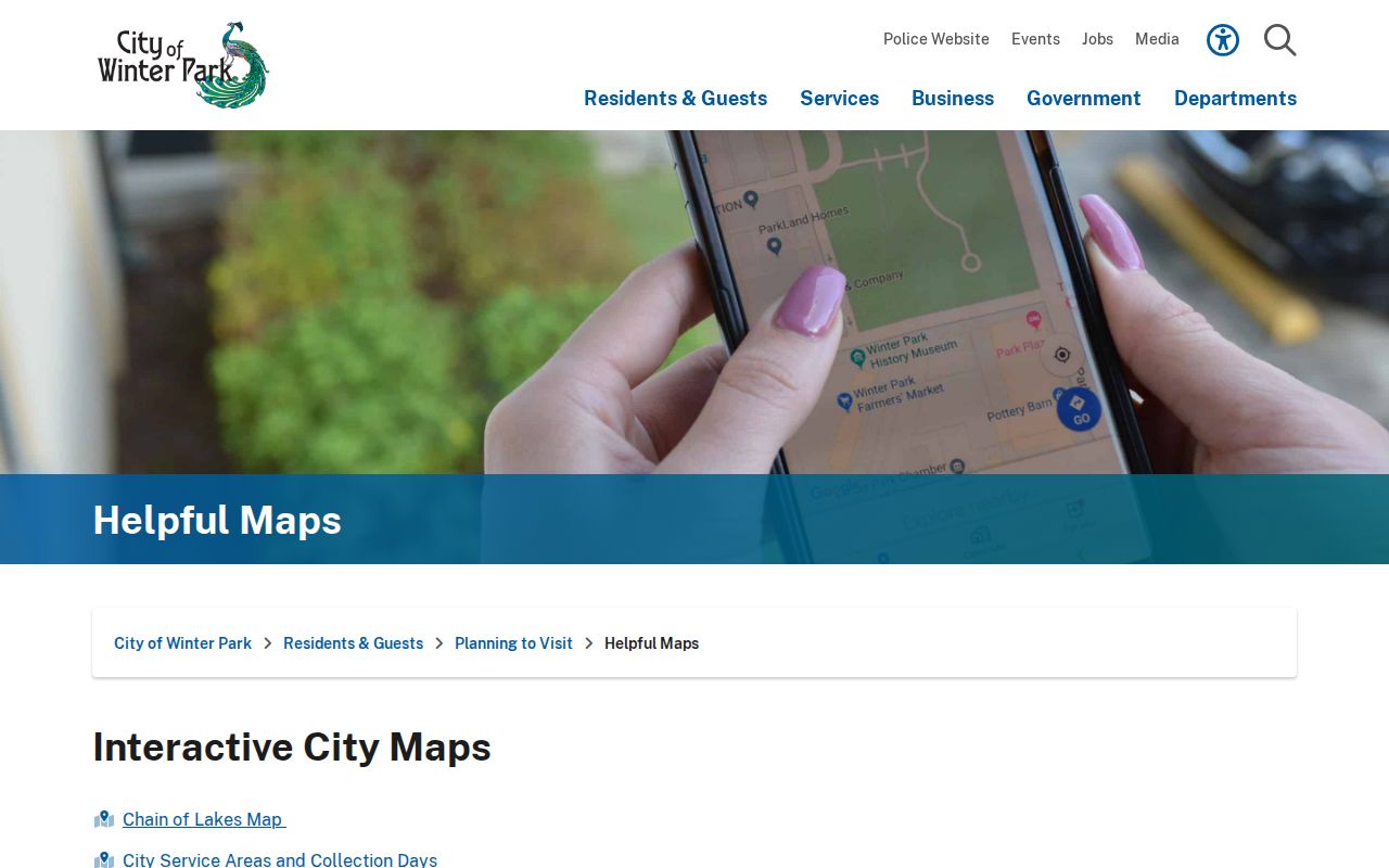Winter Park ZIP code directory official maps